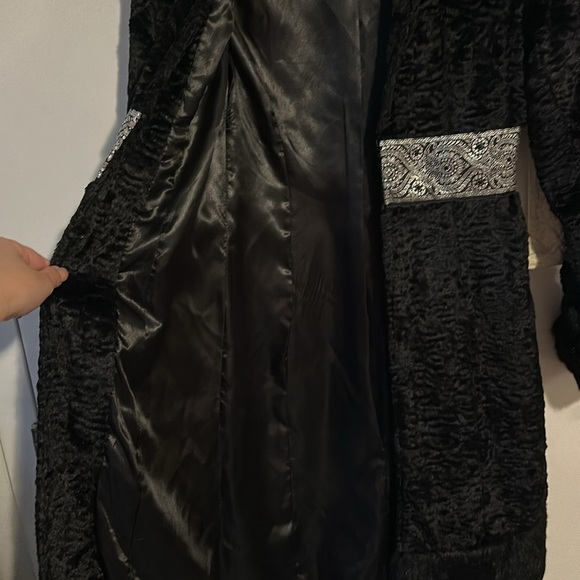 Heart Moon Star Luxurious Black Teddy Jacket - Picture 9 of 12